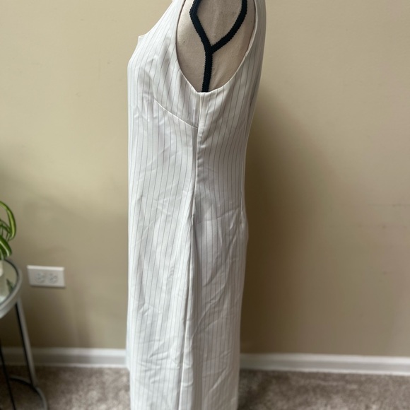 NWT Banana Republic Ivory Pinstripe Dress - Picture 3 of 7